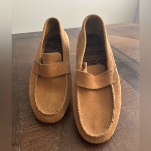I.Travel Tan Men's Loafers Leather Upper; Size 44EUR